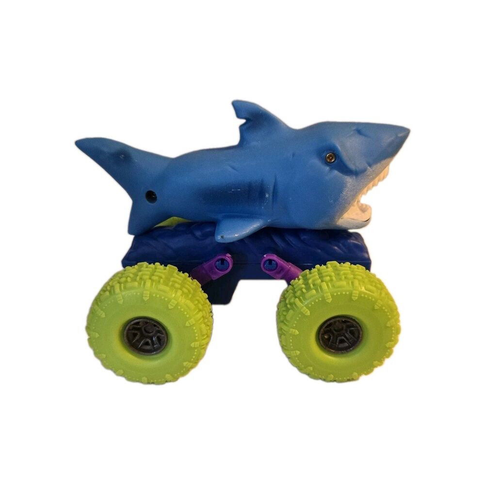 Adventure Force Monster Shark Pull Back Monster Truck Pull Back & Go Blue Green